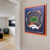 image:imageYouTheFan Officiallylicensed NFL Stadium Series 3D Wall Art  multilayer team stadium replica detailed sports fan gift indoor decorDenver Broncos