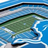 image:imageYouTheFan Officiallylicensed NFL Stadium Series 3D Wall Art  multilayer team stadium replica detailed sports fan gift indoor decorDetroit Lions
