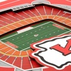image:imageYouTheFan Officiallylicensed NFL Stadium Series 3D Wall Art  multilayer team stadium replica detailed sports fan gift indoor decorKansas City Chiefs