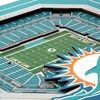 image:imageYouTheFan Officiallylicensed NFL Stadium Series 3D Wall Art  multilayer team stadium replica detailed sports fan gift indoor decorMiami Dolphins