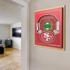 image:imageYouTheFan Officiallylicensed NFL Stadium Series 3D Wall Art  multilayer team stadium replica detailed sports fan gift indoor decorSan Francisco 49ers