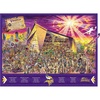 image:imageYouTheFan NFL Wooden Joe Journeyman Puzzle 1775 x 1325 Inches 333 PiecesMinnesota Vikings
