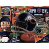image:imageYouTheFan NFL Wooden Retro Series Puzzle 1775 x 1325 Inches 333 PiecesChicago Bears
