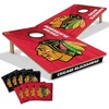 image:imageYouTheFan NHL 2 x 3 Wood Cornhole Game with Logo BagsChicago Blackhawks