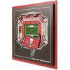 image:imageYouTheFan Officiallylicensed NFL Stadium Series 3D Wall Art  multilayer team stadium replica detailed sports fan gift indoor decorTampa Bay Buccaneers