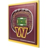 image:imageYouTheFan Officiallylicensed NFL Stadium Series 3D Wall Art  multilayer team stadium replica detailed sports fan gift indoor decorWashington Commanders