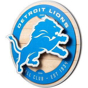 image:imageYouTheFan NFL 3D Circle Backer Wall Art precisioncrafted multiple layers create striking depth readytohang officially licensed and visually stands outDetroit Lions