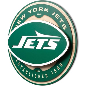 image:imageYouTheFan NFL 3D Circle Backer Wall Art precisioncrafted multiple layers create striking depth readytohang officially licensed and visually stands outNew York Jets