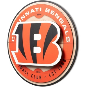 image:imageYouTheFan NFL 3D Circle Backer Wall Art precisioncrafted multiple layers create striking depth readytohang officially licensed and visually stands outCincinnati Bengals