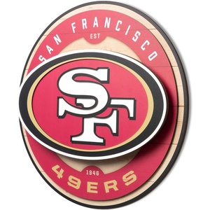 image:imageYouTheFan NFL 3D Circle Backer Wall Art precisioncrafted multiple layers create striking depth readytohang officially licensed and visually stands outSan Francisco 49ers