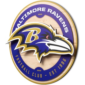 image:imageYouTheFan NFL 3D Circle Backer Wall Art precisioncrafted multiple layers create striking depth readytohang officially licensed and visually stands outBaltimore Ravens