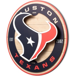 image:imageYouTheFan NFL 3D Circle Backer Wall Art precisioncrafted multiple layers create striking depth readytohang officially licensed and visually stands outHouston Texans