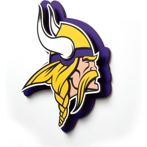 image:imageYouTheFan NFL 3D DieCut Wall Art precisioncrafted and lasercut in the exact shape of your teams logo multiple layers create striking depth readytohang and officially licensedMinnesota Vikings