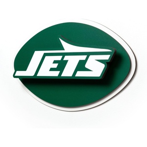 image:imageYouTheFan NFL 3D DieCut Wall Art precisioncrafted and lasercut in the exact shape of your teams logo multiple layers create striking depth readytohang and officially licensedNew York Jets