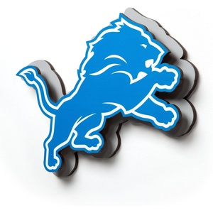 image:imageYouTheFan NFL 3D DieCut Wall Art precisioncrafted and lasercut in the exact shape of your teams logo multiple layers create striking depth readytohang and officially licensedDetroit Lions