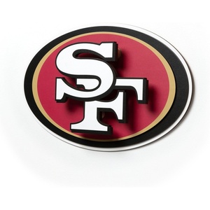 image:imageYouTheFan NFL 3D DieCut Wall Art precisioncrafted and lasercut in the exact shape of your teams logo multiple layers create striking depth readytohang and officially licensedSan Francisco 49ers