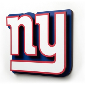 image:imageYouTheFan NFL 3D DieCut Wall Art precisioncrafted and lasercut in the exact shape of your teams logo multiple layers create striking depth readytohang and officially licensedNew York Giants