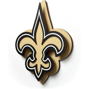 image:imageYouTheFan NFL 3D DieCut Wall Art precisioncrafted and lasercut in the exact shape of your teams logo multiple layers create striking depth readytohang and officially licensedNew Orleans Saints