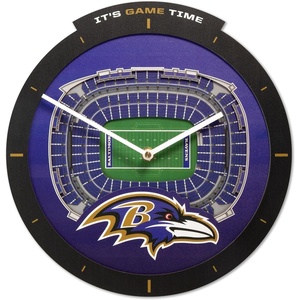 image:imageYouTheFan NFL Arizona Cardinals 3D StadiumView ClockBaltimore Ravens