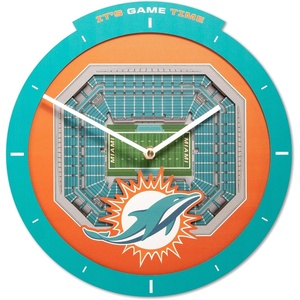 image:imageYouTheFan NFL Arizona Cardinals 3D StadiumView ClockMiami Dolphins
