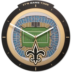 image:imageYouTheFan NFL Arizona Cardinals 3D StadiumView ClockNew Orleans Saints