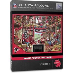image:imageYouTheFan NFL Atlanta Falcons Barnyard Fans 500pc Puzzle 15 x 20Atlanta Falcons