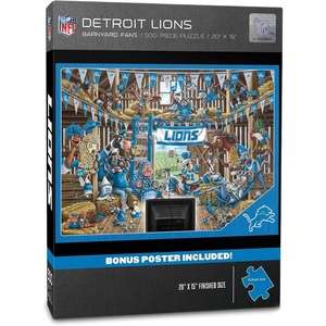 image:imageYouTheFan NFL Atlanta Falcons Barnyard Fans 500pc Puzzle 15 x 20Detroit Lions