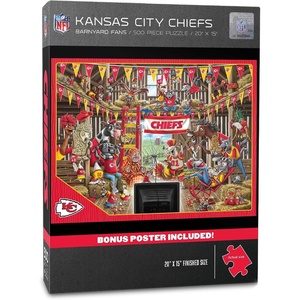 image:imageYouTheFan NFL Atlanta Falcons Barnyard Fans 500pc Puzzle 15 x 20Kansas City Chiefs