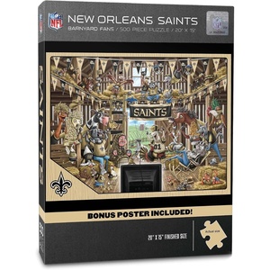 image:imageYouTheFan NFL Atlanta Falcons Barnyard Fans 500pc Puzzle 15 x 20New Orleans Saints