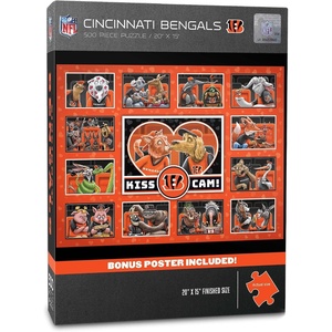 image:imageYouTheFan NFL Detroit Lions Kiss Cam 500pc PuzzleCincinnati Bengals