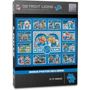 image:imageYouTheFan NFL Detroit Lions Kiss Cam 500pc PuzzleDetroit Lions