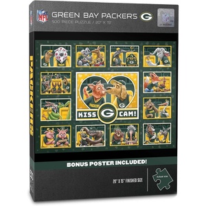 image:imageYouTheFan NFL Detroit Lions Kiss Cam 500pc PuzzleGreen Bay Packers