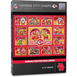 image:imageYouTheFan NFL Detroit Lions Kiss Cam 500pc PuzzleKansas City Chiefs