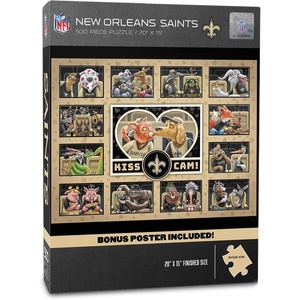image:imageYouTheFan NFL Detroit Lions Kiss Cam 500pc PuzzleNew Orleans Saints