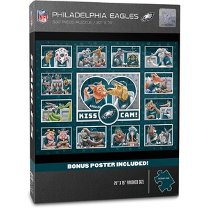 image:imageYouTheFan NFL Detroit Lions Kiss Cam 500pc PuzzlePhiladelphia Eagles