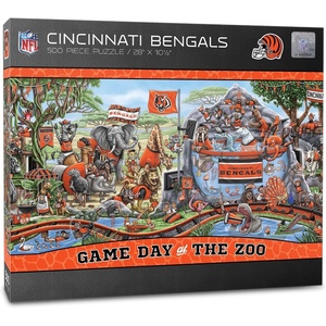 image:imageYouTheFan NFL Game Day at The Zoo 500pc PuzzleCincinnati Bengals