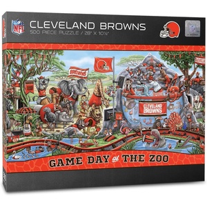 image:imageYouTheFan NFL Game Day at The Zoo 500pc PuzzleCleveland Browns