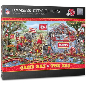 image:imageYouTheFan NFL Game Day at The Zoo 500pc PuzzleKansas City Chiefs