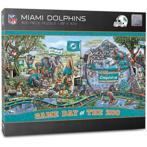 image:imageYouTheFan NFL Game Day at The Zoo 500pc PuzzleMiami Dolphins