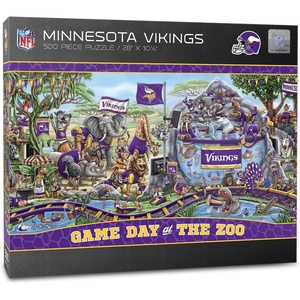 image:imageYouTheFan NFL Game Day at The Zoo 500pc PuzzleMinnesota Vikings