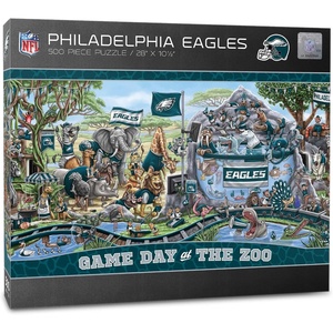 image:imageYouTheFan NFL Game Day at The Zoo 500pc PuzzlePhiladelphia Eagles