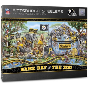 image:imageYouTheFan NFL Game Day at The Zoo 500pc PuzzlePittsburgh Steelers