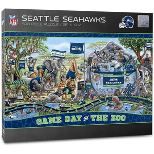 image:imageYouTheFan NFL Game Day at The Zoo 500pc PuzzleSeattle Seahawks