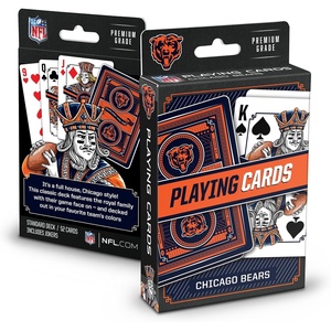 image:imageYouTheFan NFL OfficiallyLicensed Playing Cards  Original Artwork on All face Cards and Jokers  Teams Official Colors  Quality Linen Texture  Designed in The USAChicago Bears