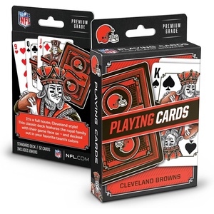 image:imageYouTheFan NFL OfficiallyLicensed Playing Cards  Original Artwork on All face Cards and Jokers  Teams Official Colors  Quality Linen Texture  Designed in The USACleveland Browns
