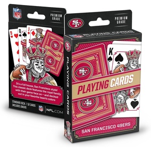 image:imageYouTheFan NFL OfficiallyLicensed Playing Cards  Original Artwork on All face Cards and Jokers  Teams Official Colors  Quality Linen Texture  Designed in The USASan Francisco 49ers