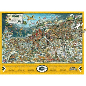 image:imageYouTheFan NFL Wooden Joe Journeyman Puzzle 1775 x 1325 Inches 333 PiecesGreen Bay Packers