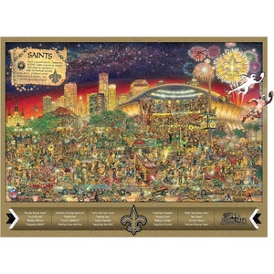 image:imageYouTheFan NFL Wooden Joe Journeyman Puzzle 1775 x 1325 Inches 333 PiecesNew Orleans Saints
