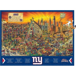 image:imageYouTheFan NFL Wooden Joe Journeyman Puzzle 1775 x 1325 Inches 333 PiecesNew York Giants