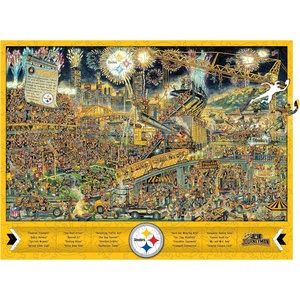 image:imageYouTheFan NFL Wooden Joe Journeyman Puzzle 1775 x 1325 Inches 333 PiecesPittsburgh Steelers